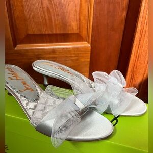 Sam Edelman Corre light blue Heels with Mesh Bow